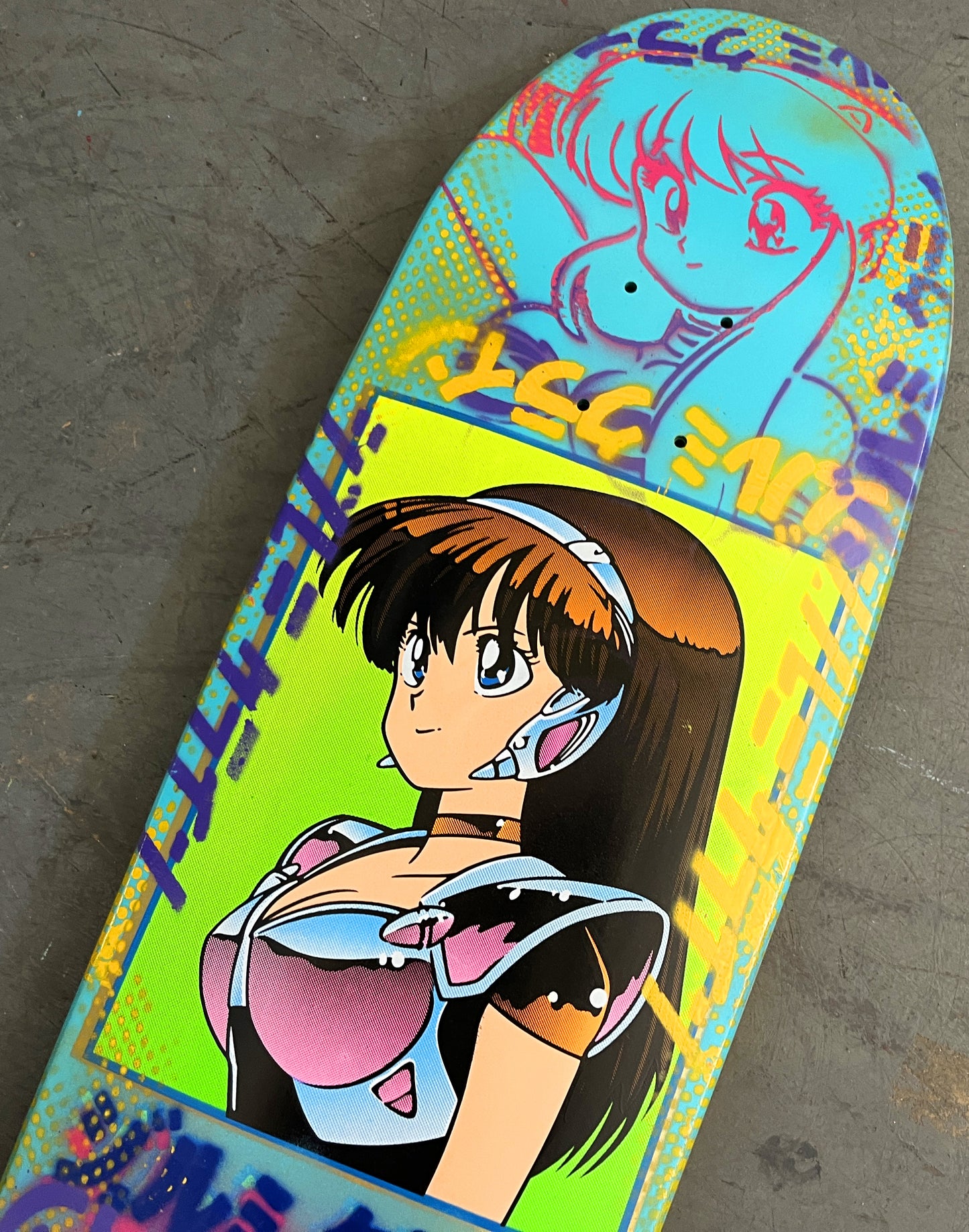 dream girl BRIGHT BLUE/PINK/PURPLE/YELLOW 9.5 X 31.75 1 OF 1
