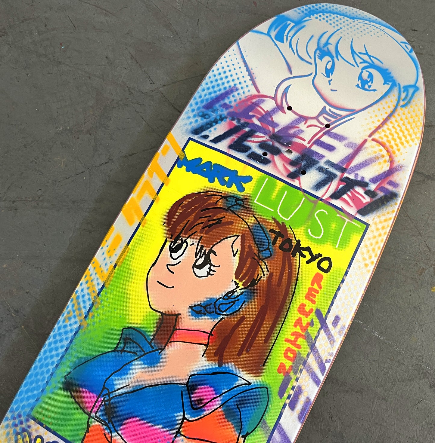gonz dream girl PEARL WHITE/PINK/LIGHT BLUE/YELLOW 9.5 X 31.75 1 OF 1