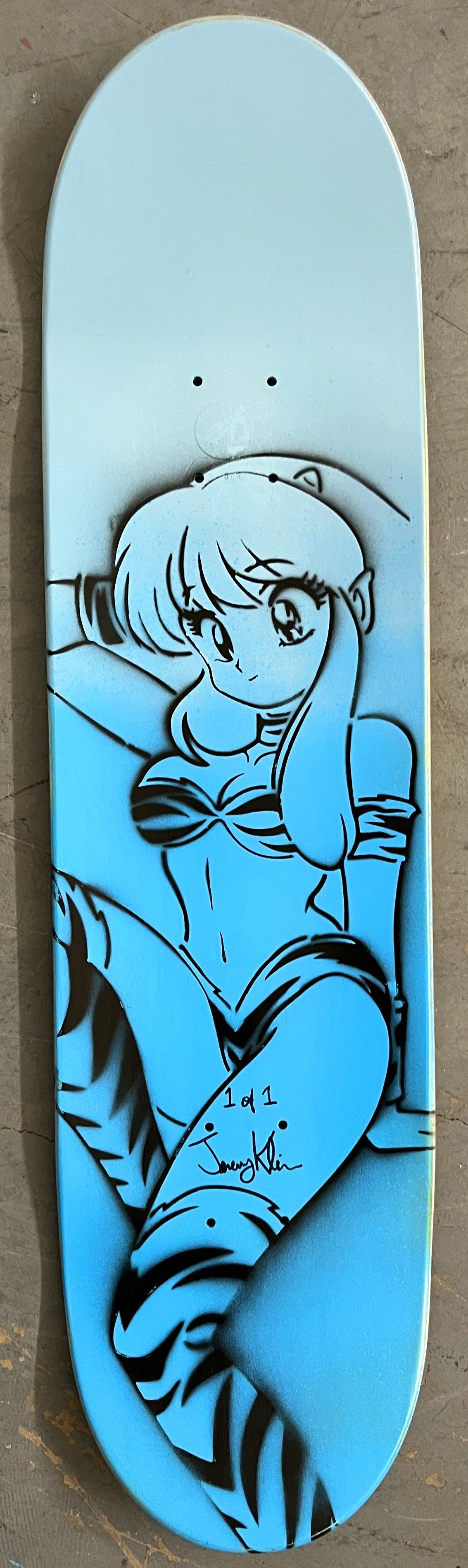 lum chan 3 8.25 X 32.25 PURPLE/PINK/BLUE MIXED PROCESS SIGNED 1 of 1