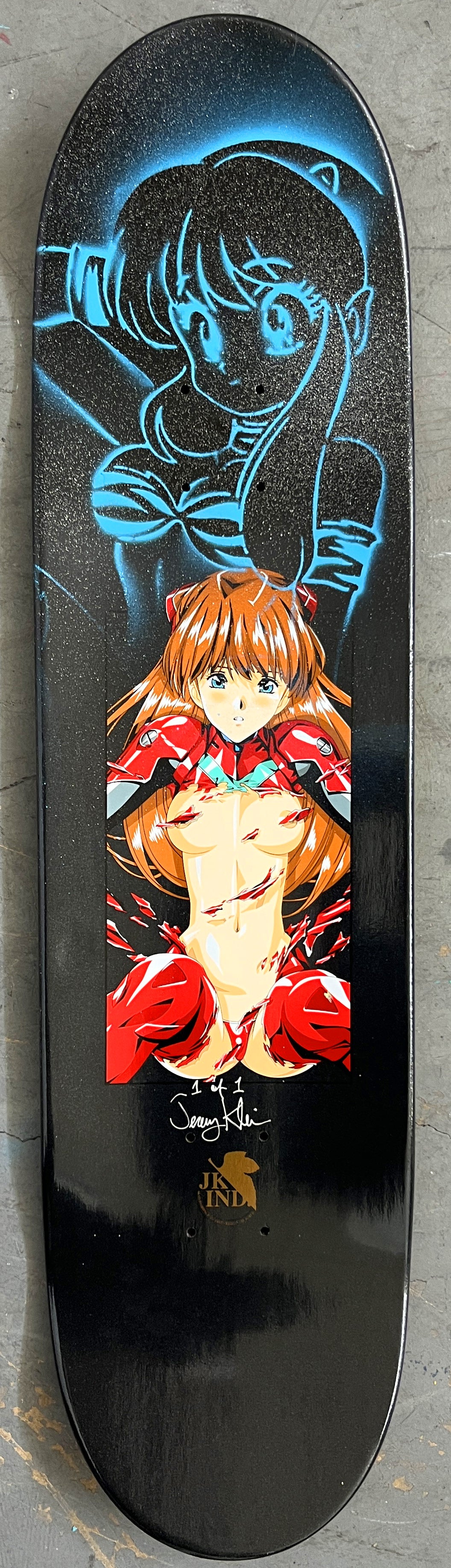 asuka 8.25 X 32.25 SILVER/BLACK MIXED PROCESS SIGNED 1 of 1