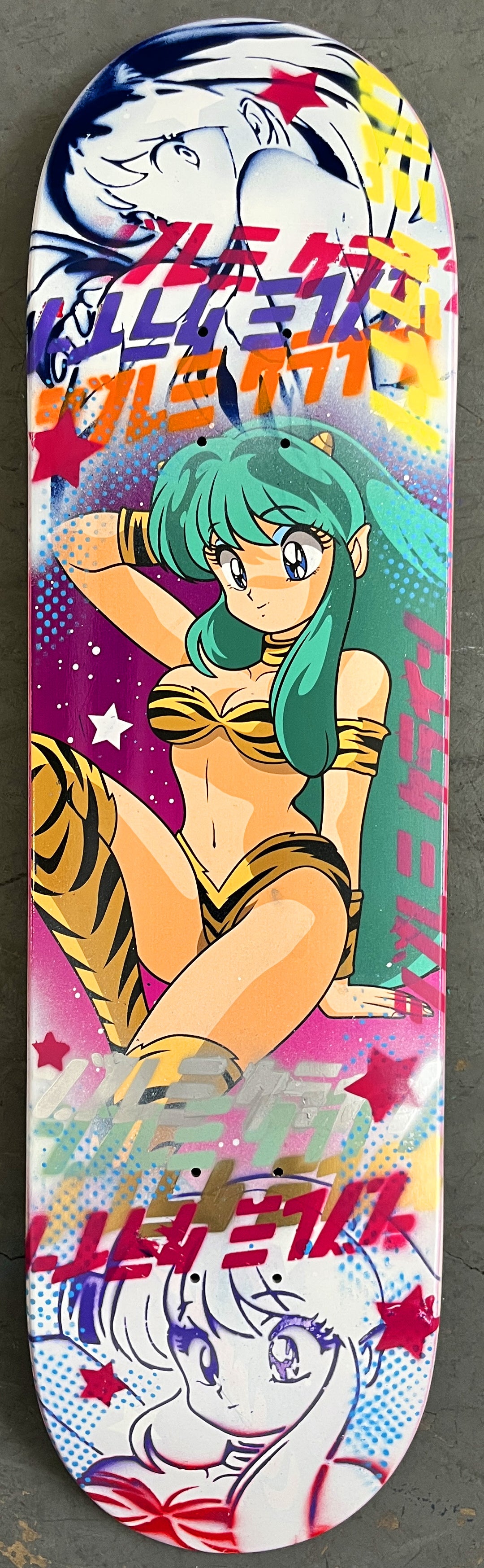 lum chan 2 8.25 X 32.25 WHITE/BLUE MIXED PROCESS SIGNED 1 of 1