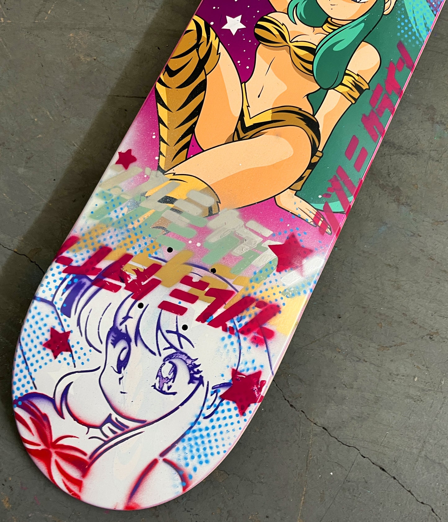 lum chan 2 8.25 X 32.25 WHITE/BLUE MIXED PROCESS SIGNED 1 of 1