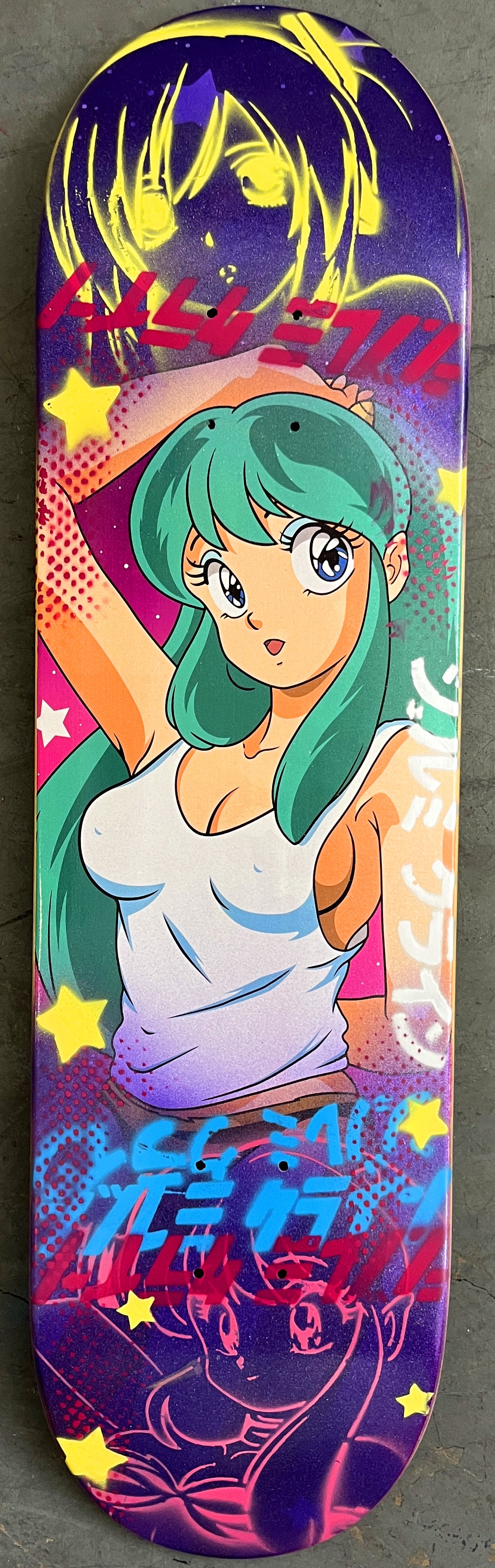 lum chan 3 8.25 X 32.25 PURPLE GLITTER MIXED PROCESS SIGNED 1 of 1