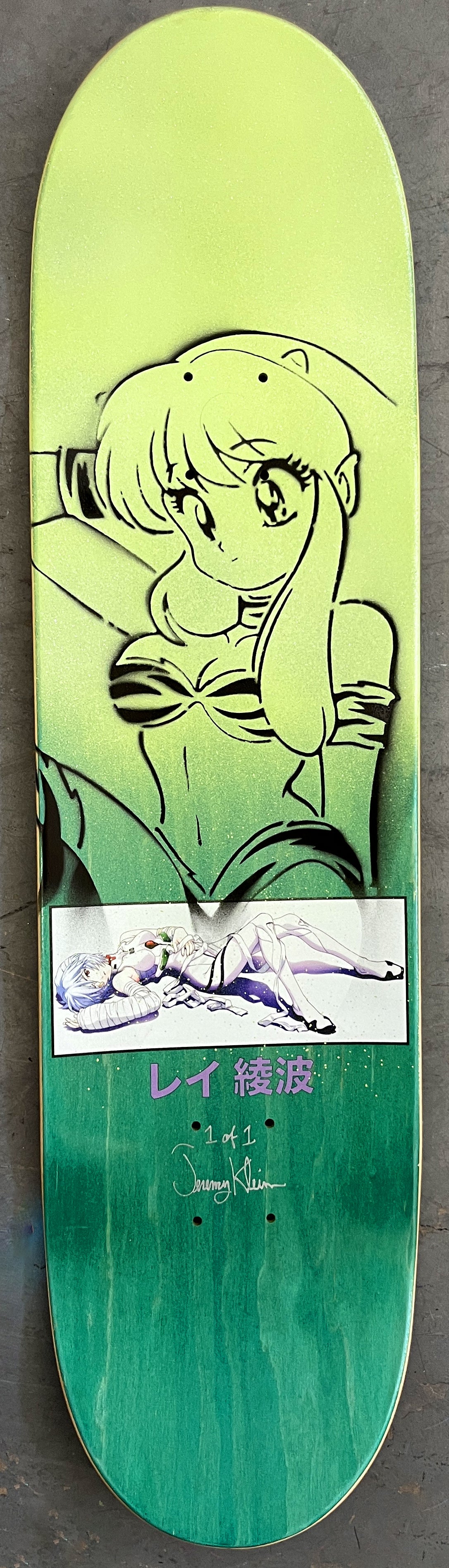 rei 3 8.25 X 32.25 ANODIZED PURPLE/AQUA MIXED PROCESS SIGNED 1 of 1