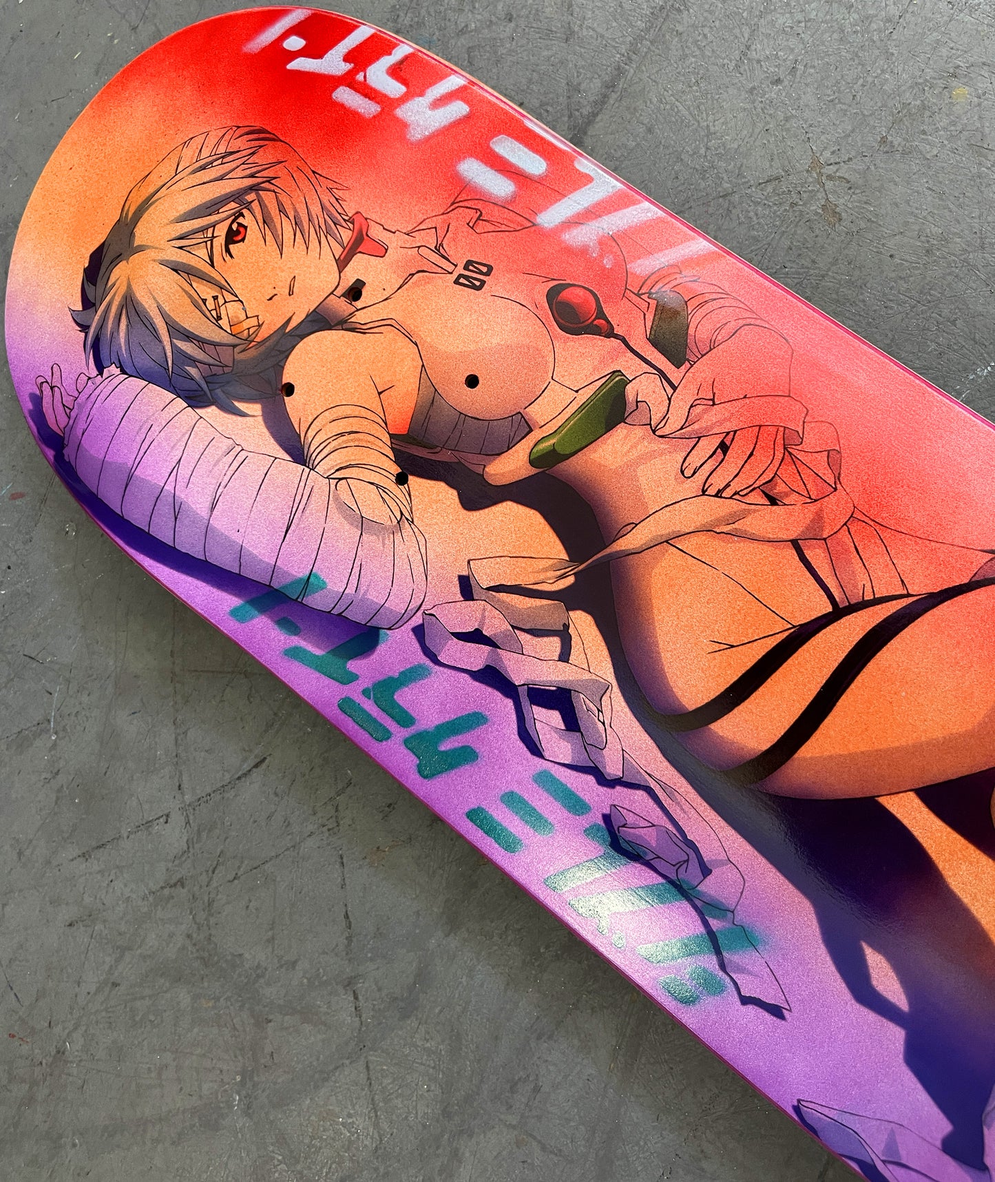 rei 3 8.25 X 32.25 ANODIZED RED/ORANGE/PURPLE MIXED PROCESS SIGNED 1 of 1