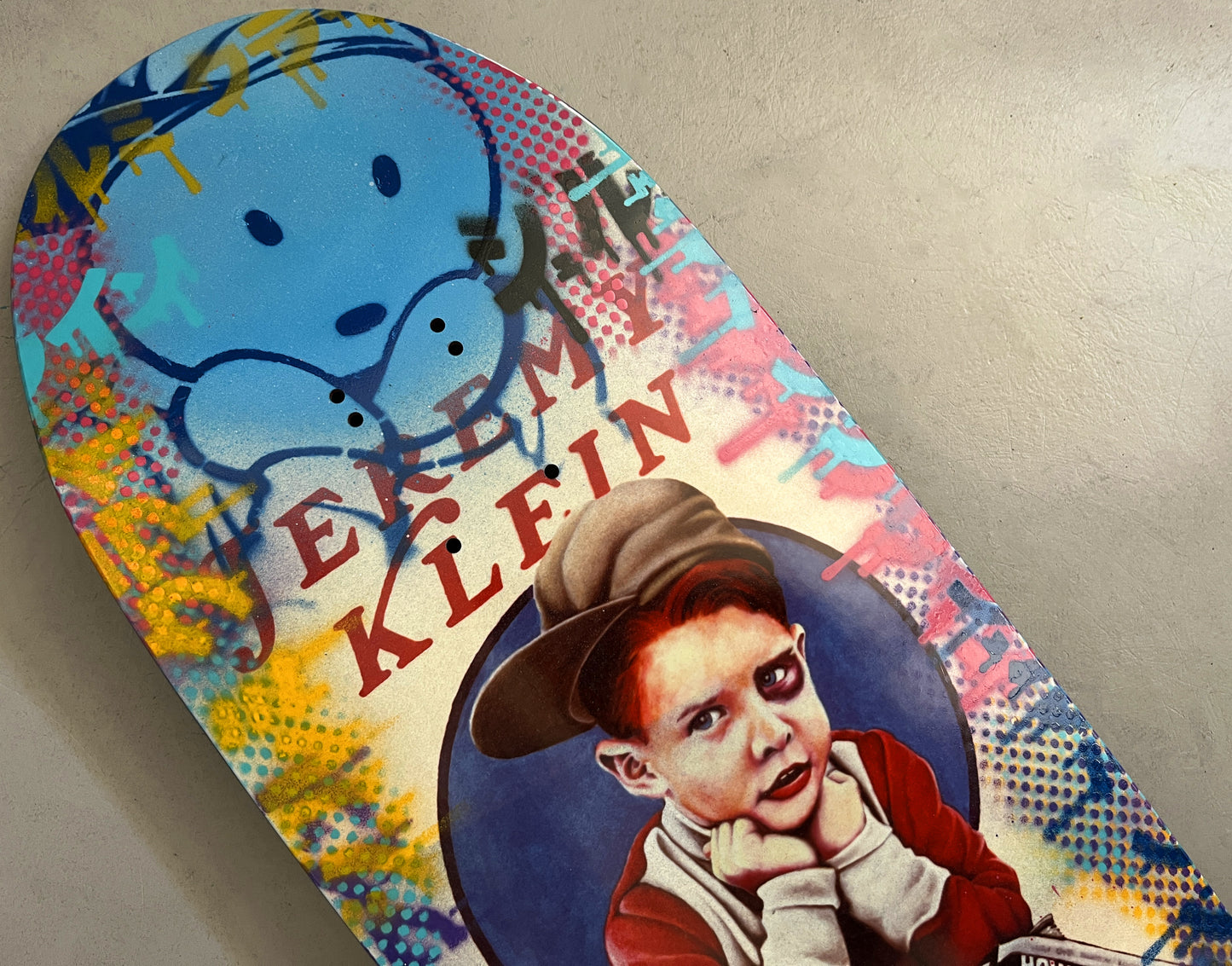 world industries black eye kid SLICK 9.625 MIXED PROCESS BLUE LANCE/DREAMGIRL SIGNED 1 of 1