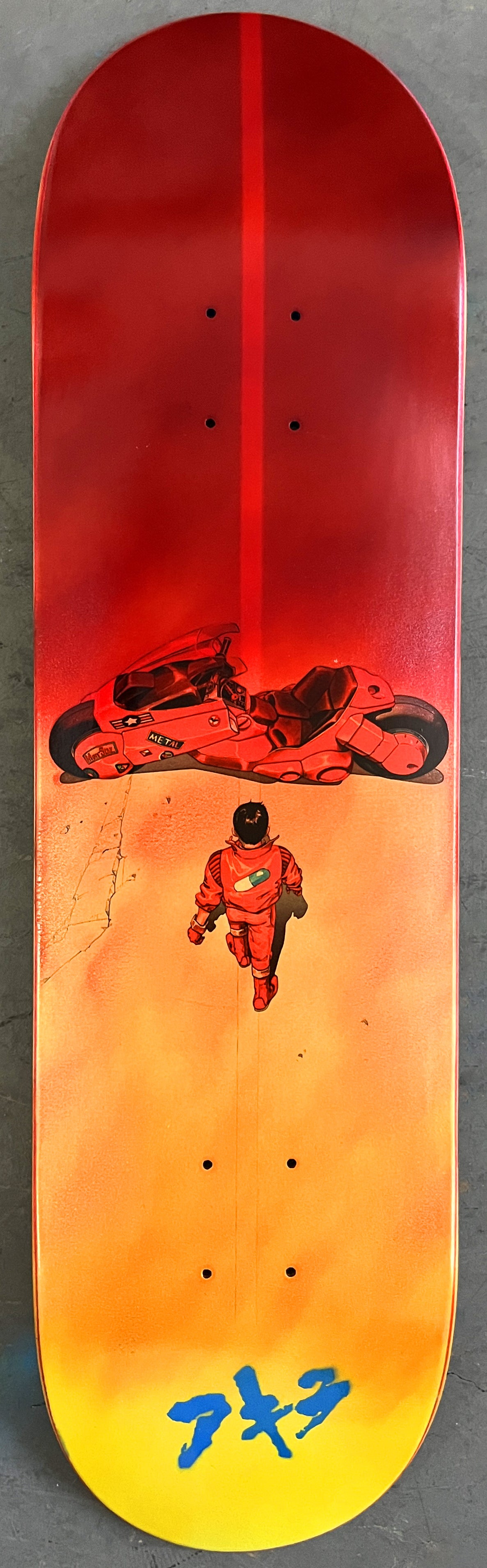 kaneda 8.5 X 32.25 ANODIZED SUNSET MIXED PROCESS SIGNED 1 of 1