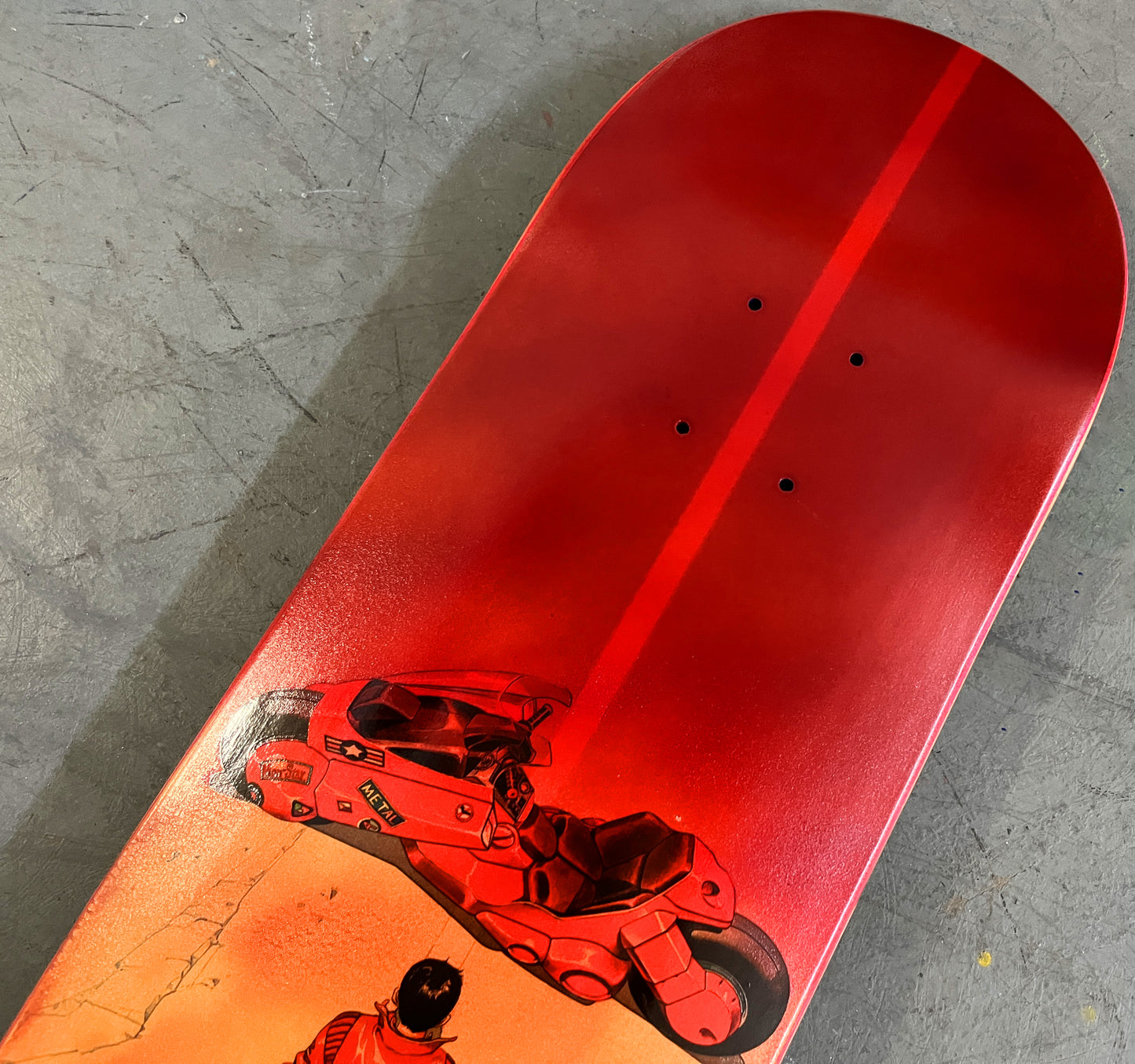 kaneda 8.5 X 32.25 ANODIZED SUNSET MIXED PROCESS SIGNED 1 of 1