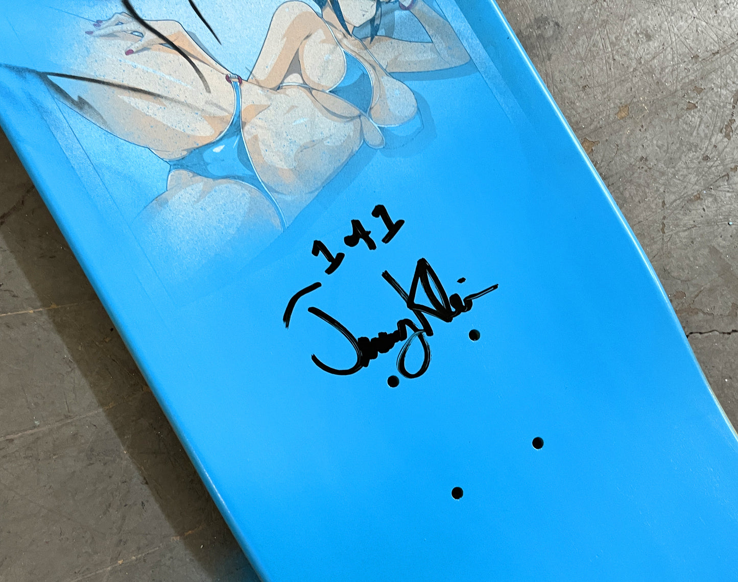 workout 8.25 X 32.25 PINK MIXED PROCESS SIGNED 1 of 1