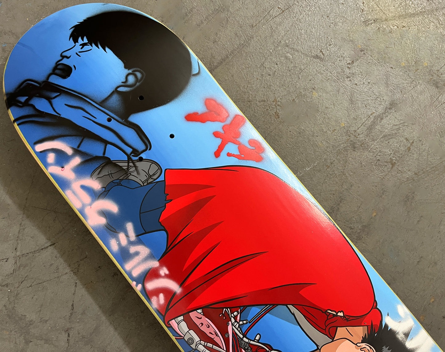 tetsuo BLUE/BLACK 8.5 X 32.25 MIXED PROCESS 1 OF 1 SIGNED