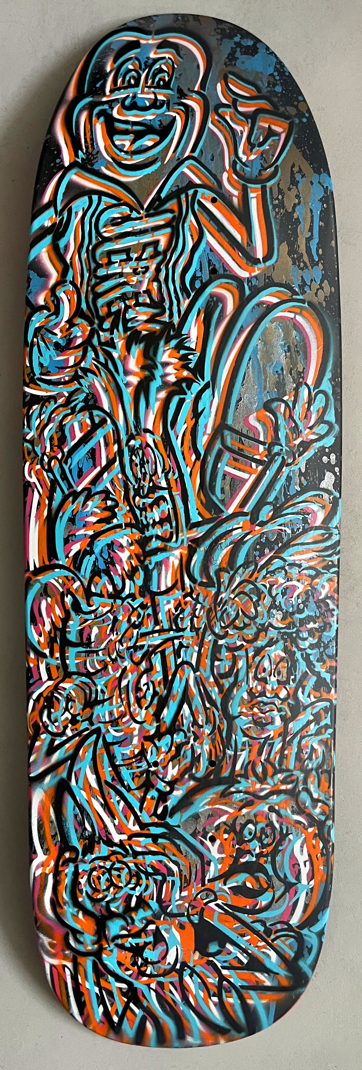 hand painted candy bar 9.5 X 32.25 SIGNED AND NUMBERED #9 - 1 OF 1