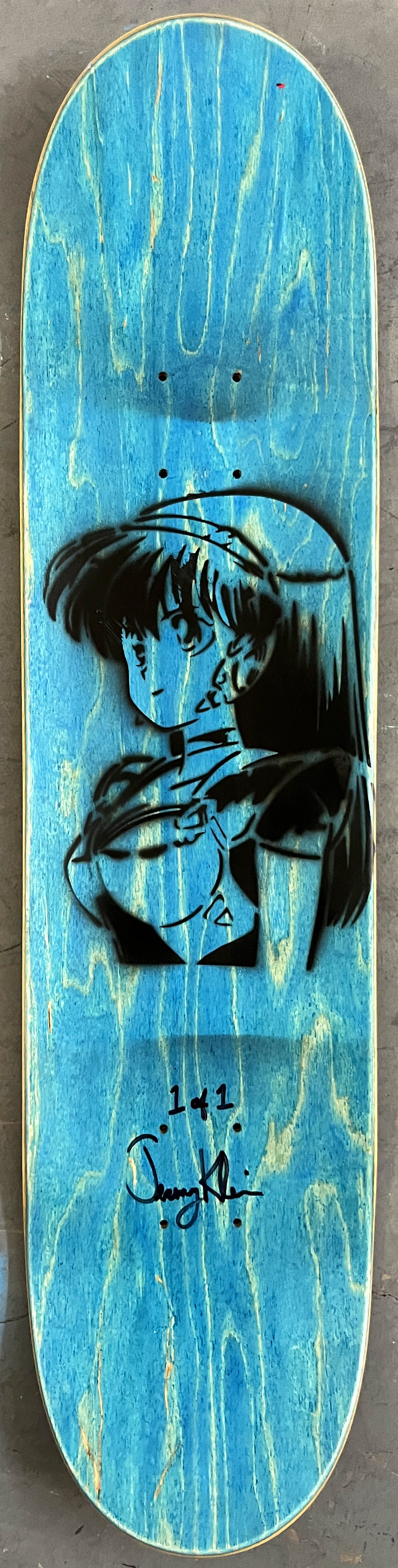 maid 8.0 X 31.75 PURPLE MIXED PROCESS SIGNED 1 of 1