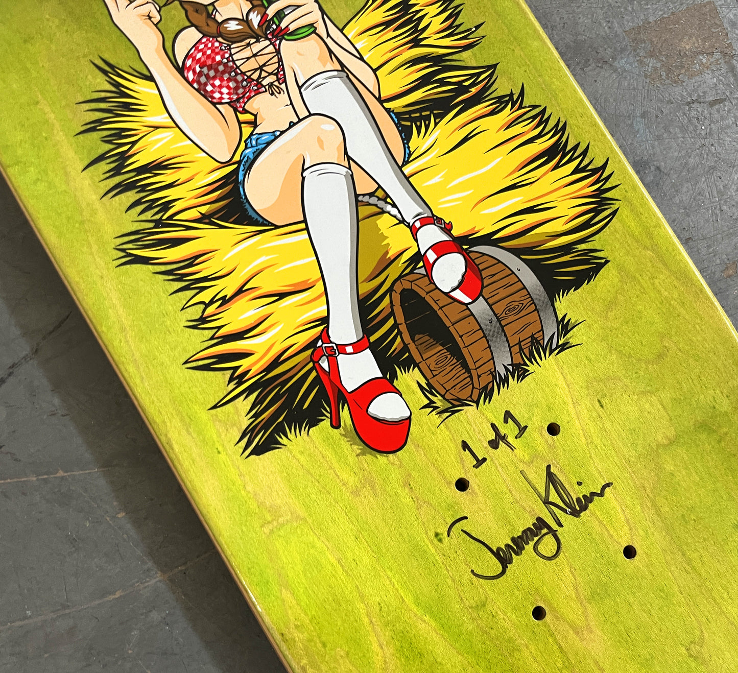 mary jane 8.25 X 32.25 BLUE MIXED PROCESS SIGNED 1 of 1