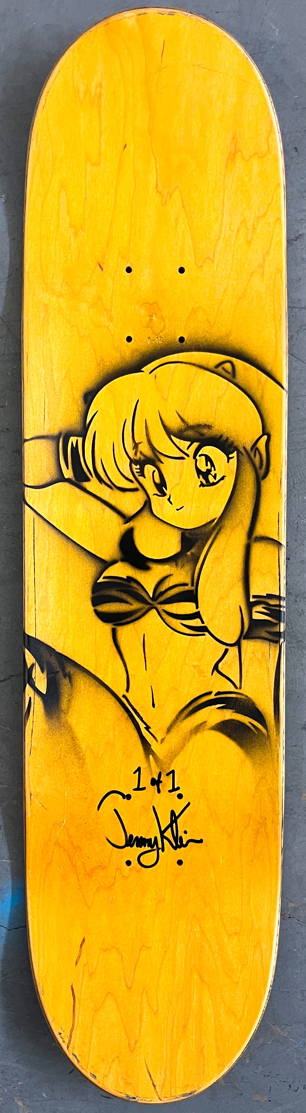 geisha 8.25 X 32.25 PINK/PURPLE/BLUE MIXED PROCESS SIGNED 1 of 1