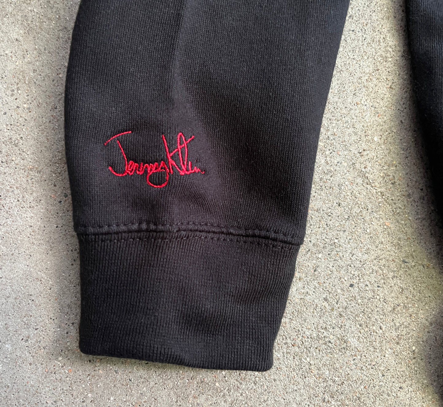 jeremy klein sequence hooded sweatshirt - BLACK