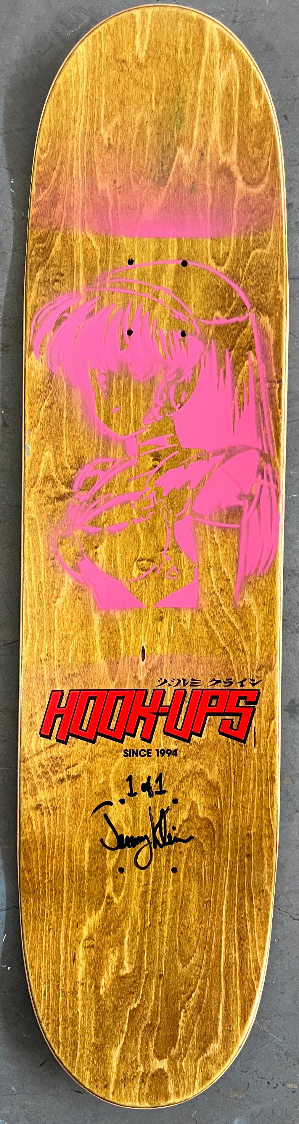 nurse angel 8.0 X 31.75 PURPLE GLITTER MIXED PROCESS SIGNED 1 of 1