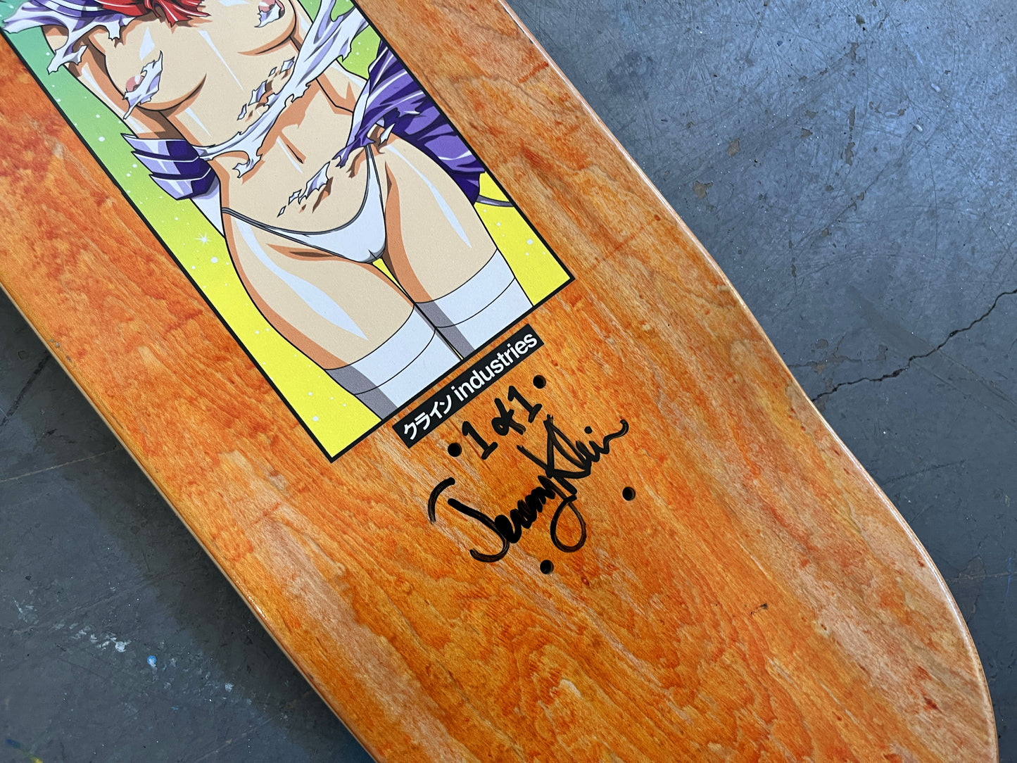 sailor saturn 8.25 X 32.25 PINK MIXED PROCESS SIGNED 1 of 1