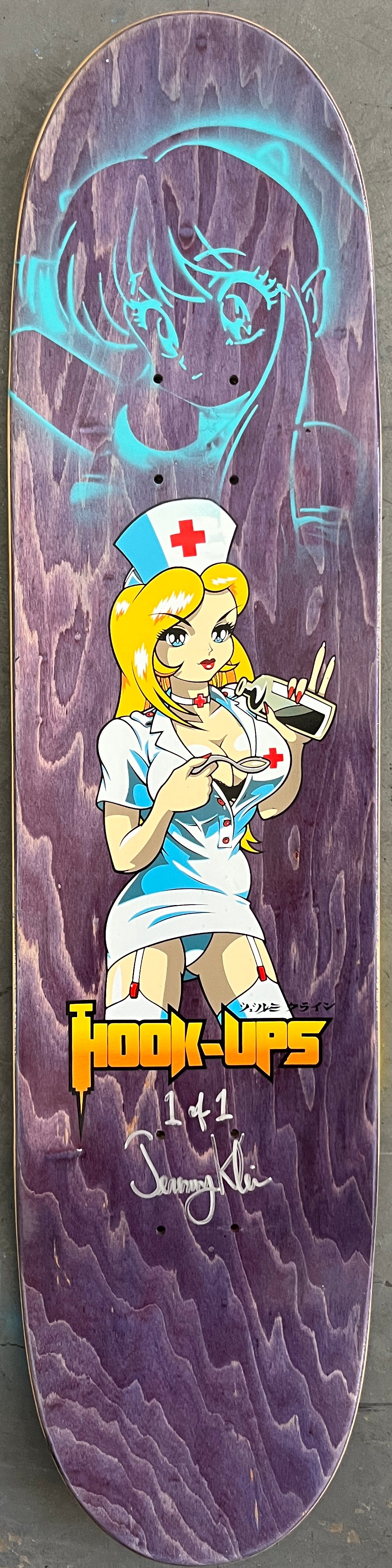 nurse krissy 8.0 X 31.75 BLUE MIXED PROCESS SIGNED 1 of 1