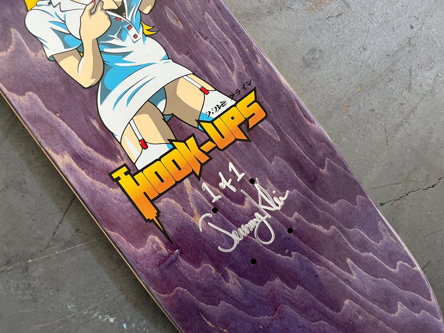 nurse krissy 8.0 X 31.75 BLUE MIXED PROCESS SIGNED 1 of 1