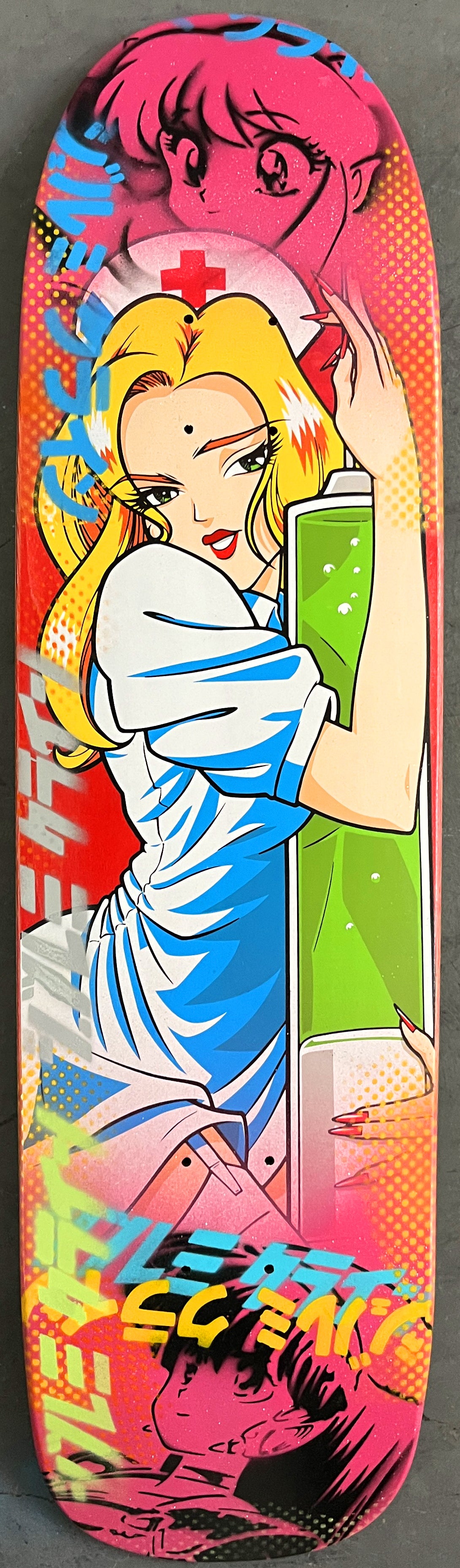nurse mika 8.5 X 32.25 PINK MIXED PROCESS SIGNED 1 of 1