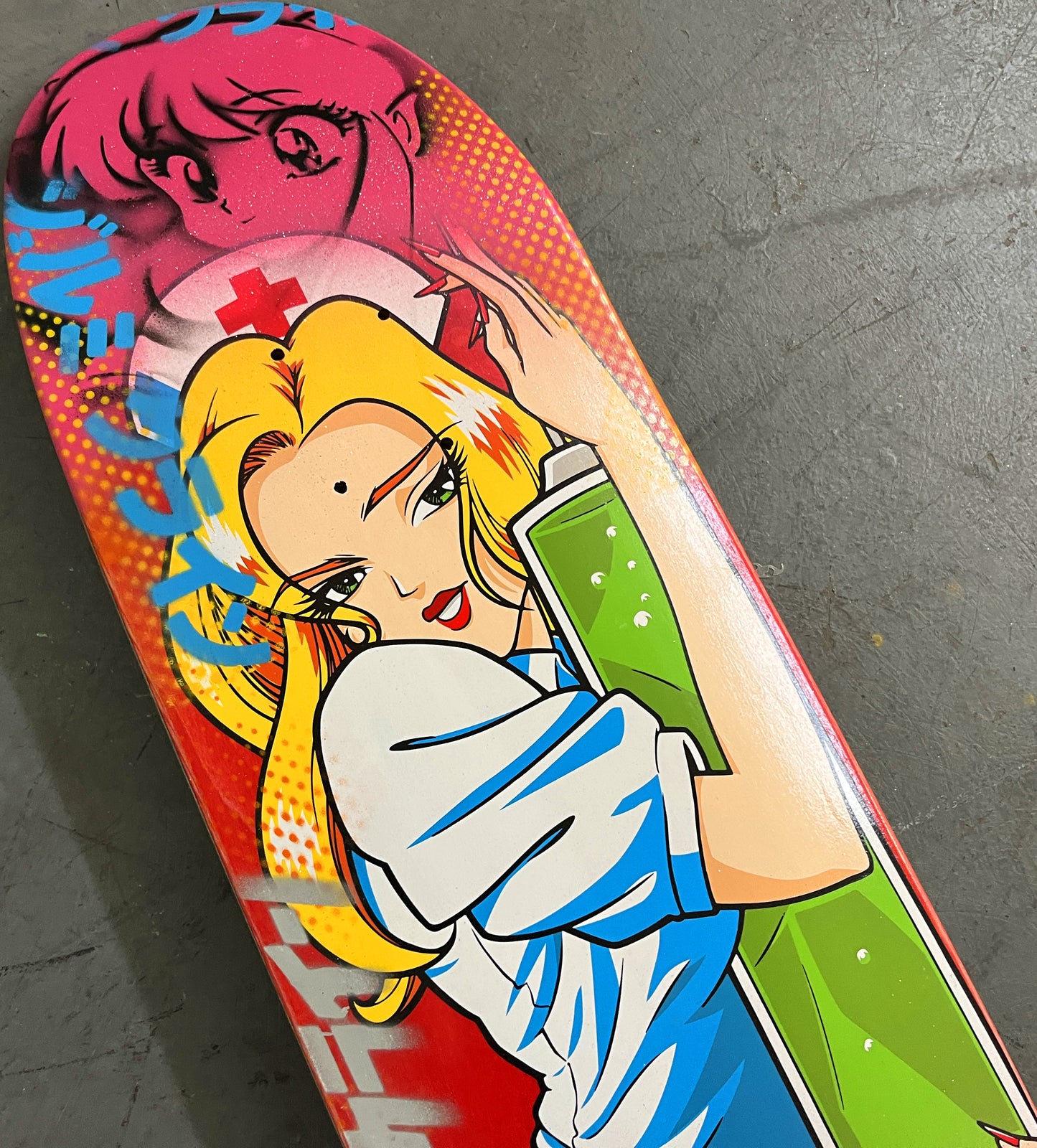 nurse mika 8.5 X 32.25 PINK MIXED PROCESS SIGNED 1 of 1