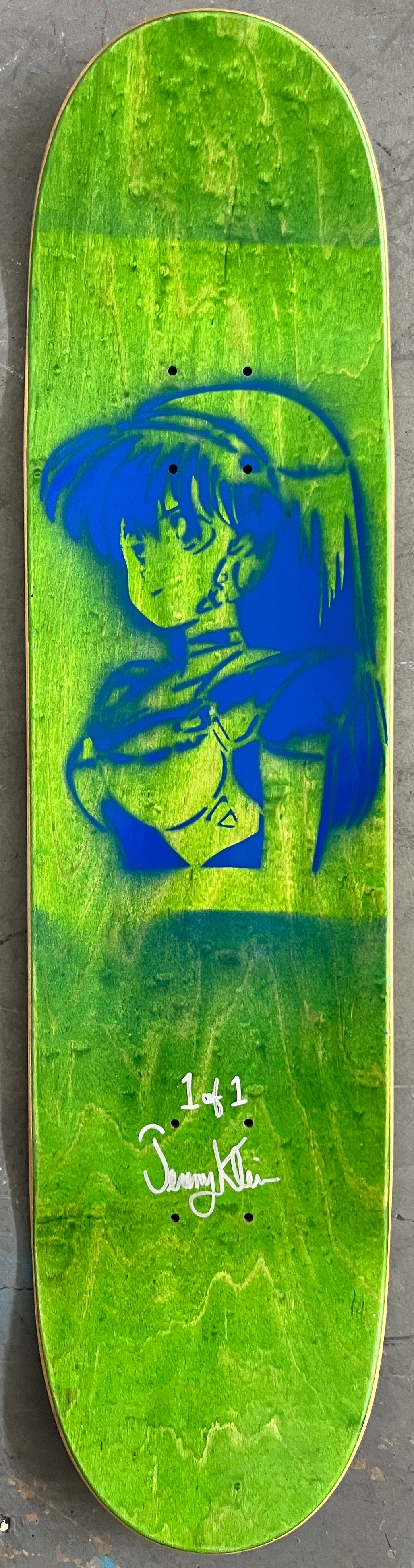 scout girl 7.88 X 31.75 BLUE MIXED PROCESS SIGNED 1 of 1