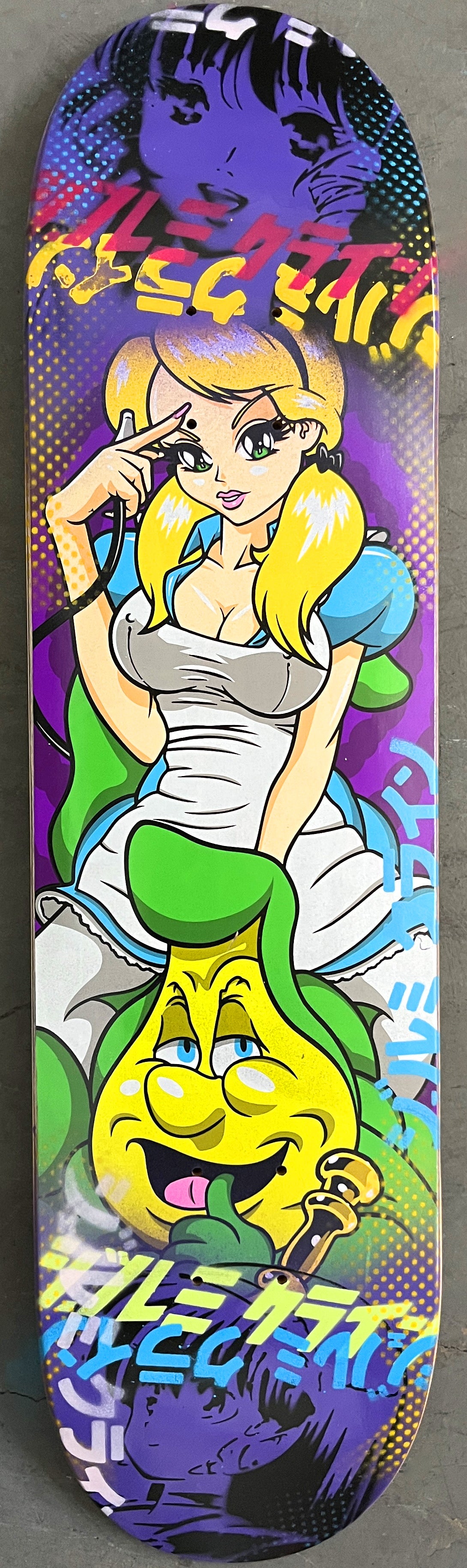 alice II 8.0 X 31.75 PURPLE MIXED PROCESS SIGNED 1 of 1