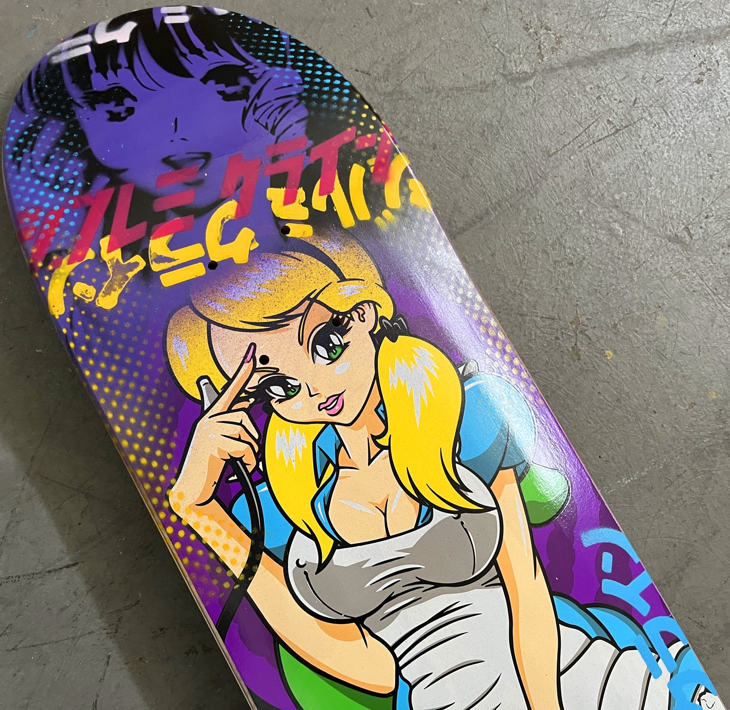 alice II 8.0 X 31.75 PURPLE MIXED PROCESS SIGNED 1 of 1