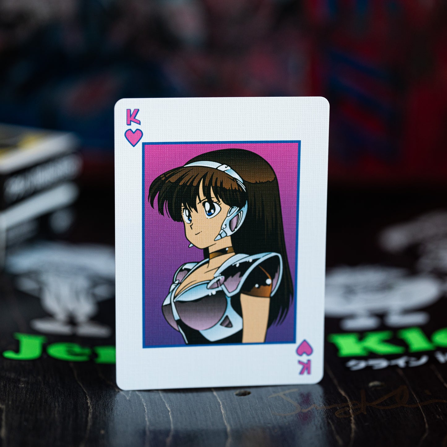 dream girl playing cards