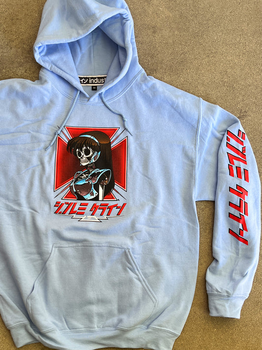 dream hawk hooded sweatshirt - LIGHT BLUE