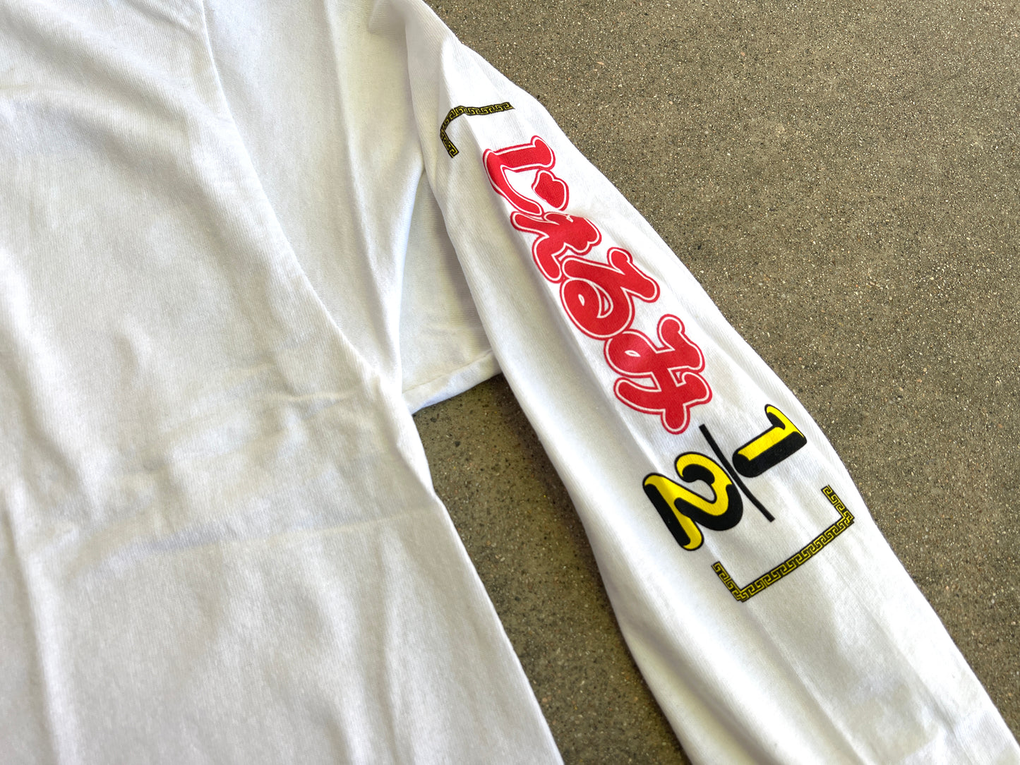 shampoo LONG SLEEVE t-shirt WHITE