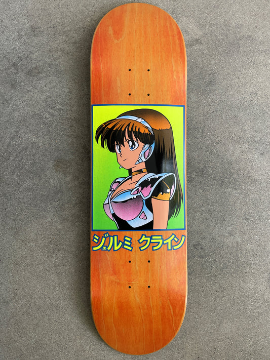 dream girl hand screened ORANGE 8.5 X 32.25