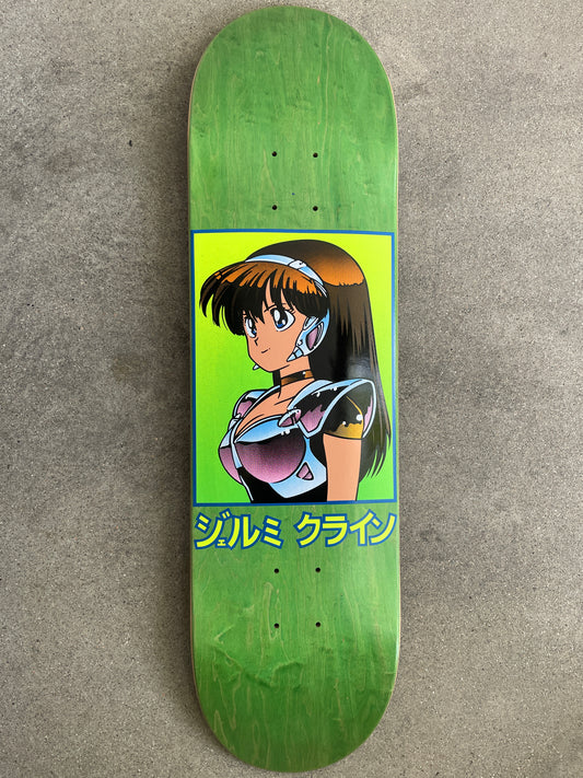 dream girl hand screened GREEN 8.5 X 32.25