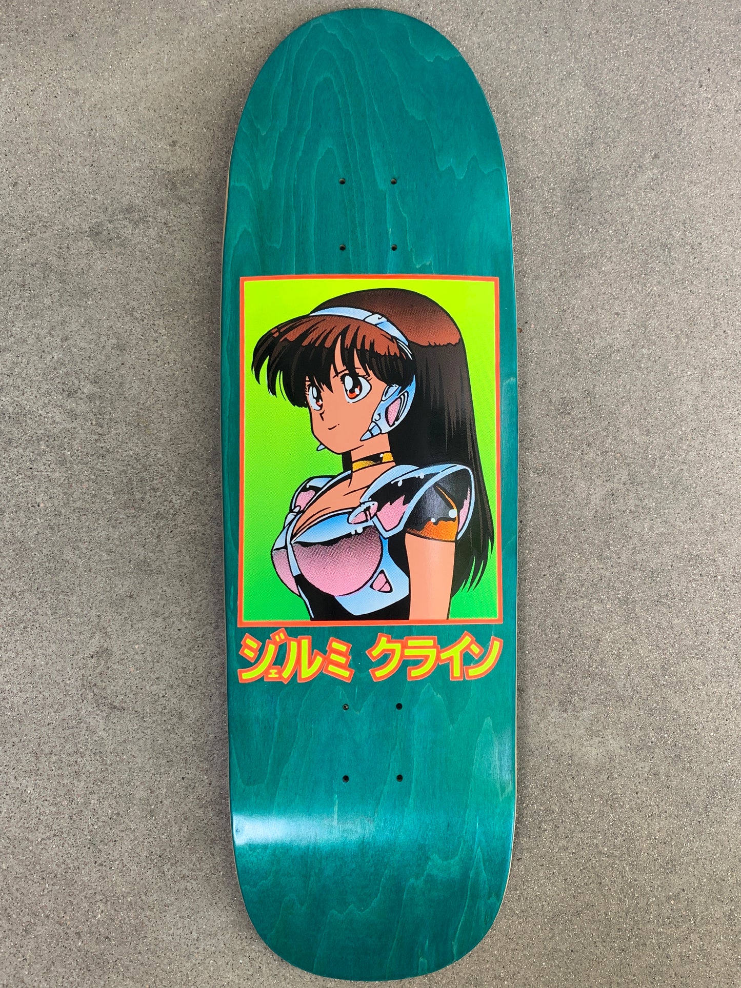 dream girl board AQUA original size 9.5 X 31.75 wheelbase 14.25