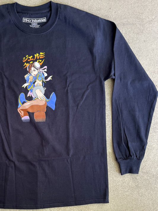 Chun li 2 LONG SLEEVE t-shirt black