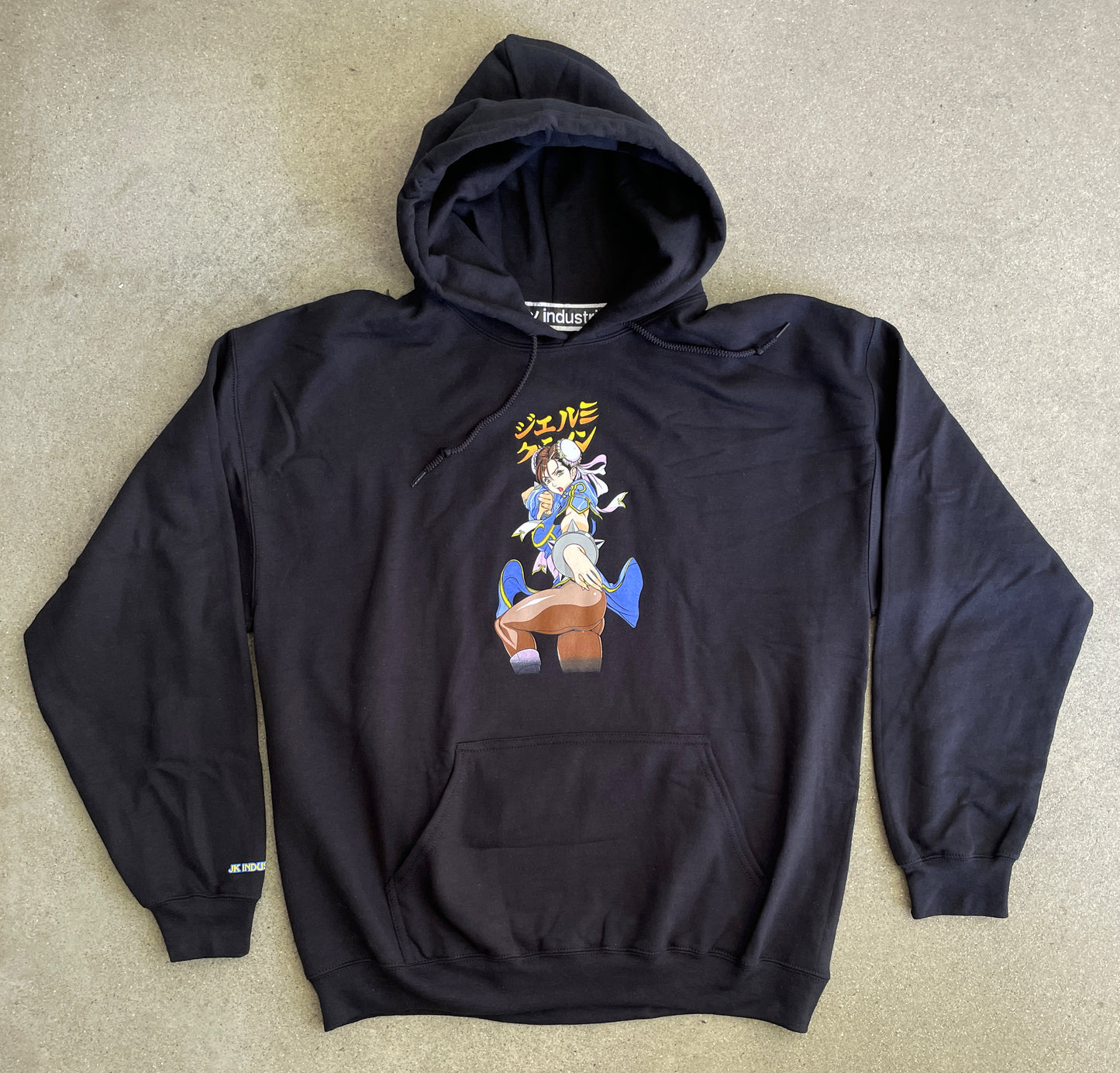 Chun li 2 hooded sweatshirt - BLACK