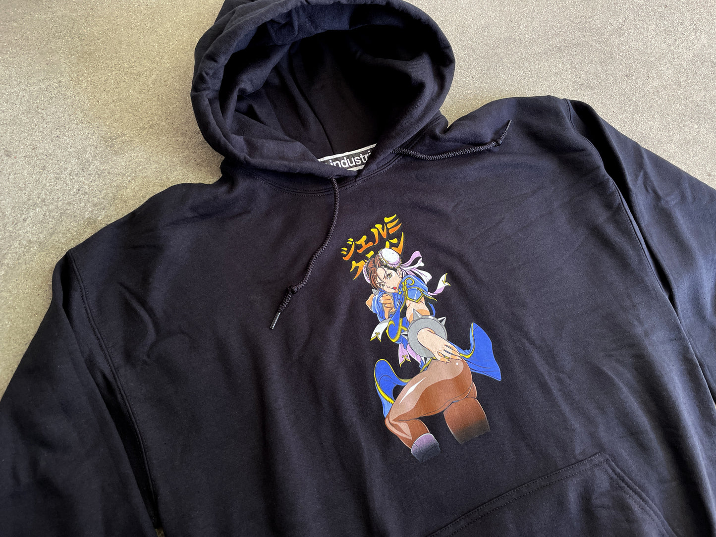 Chun li 2 hooded sweatshirt - BLACK