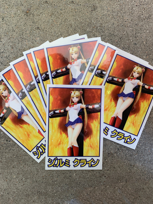 eternal moon 10 pack screen printed stickers