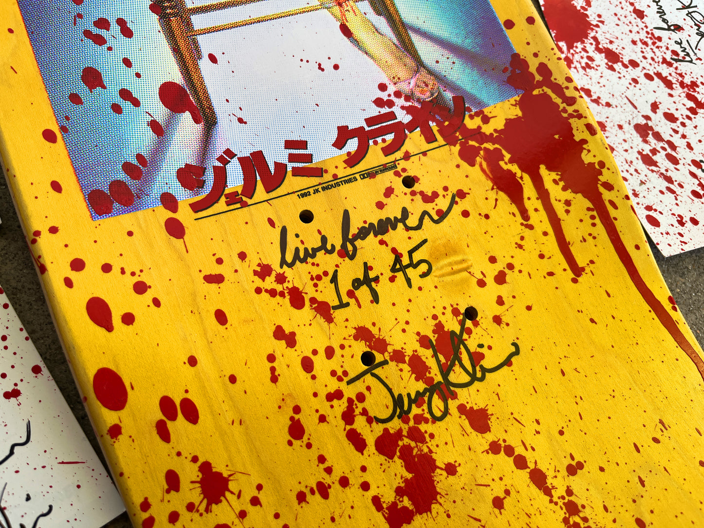 nurse 8.25 X 32.25 HAND PAINTED BLOOD W/ POSTCARD ONLY 45 MADE