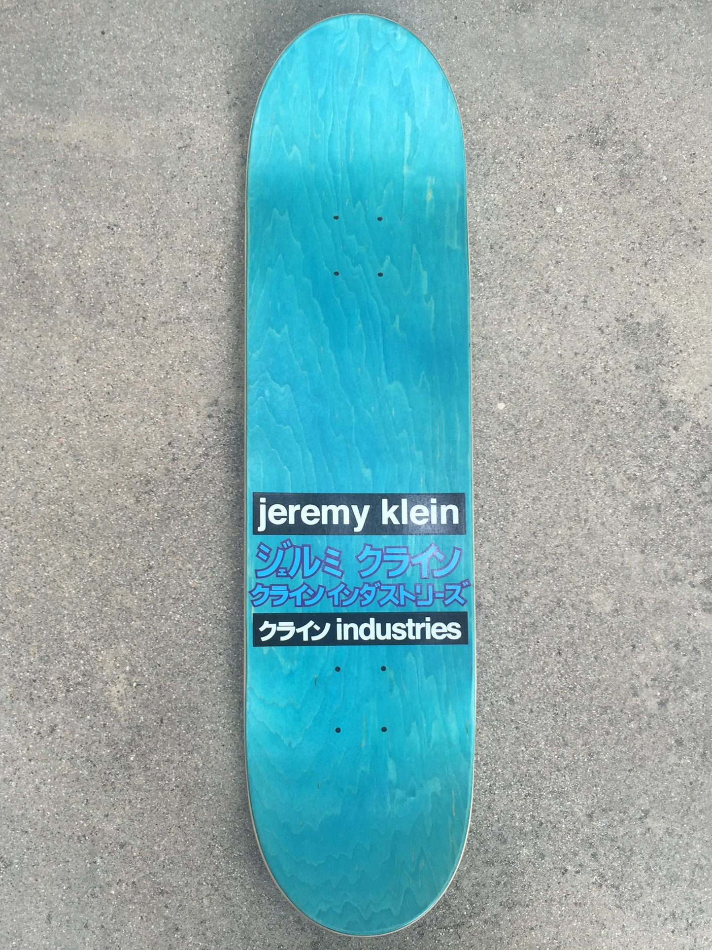 jeremy klein dream girl hand screened skateboard TEAL BLUE 8.25 X 32.25