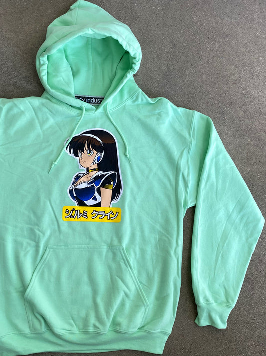 dream girl hooded sweatshirt - MINT GREEN