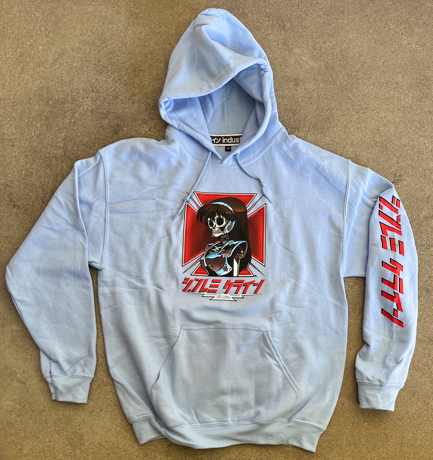 dream hawk hooded sweatshirt - LIGHT BLUE