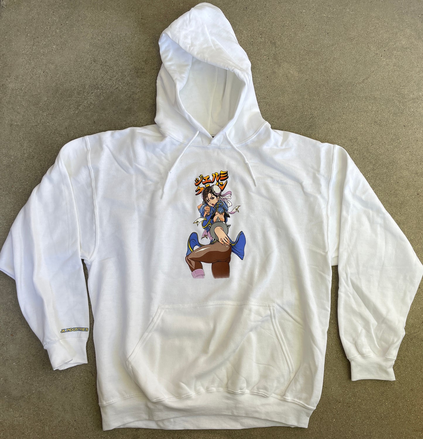 Chun li 2 hooded sweatshirt - WHITE