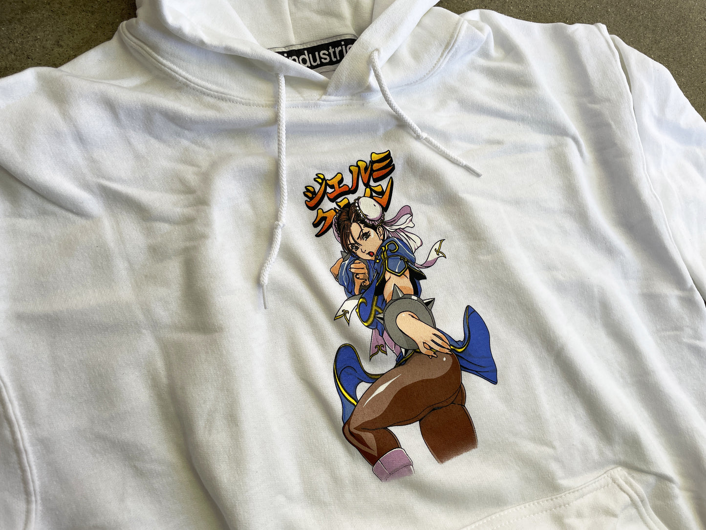 Chun li 2 hooded sweatshirt - WHITE