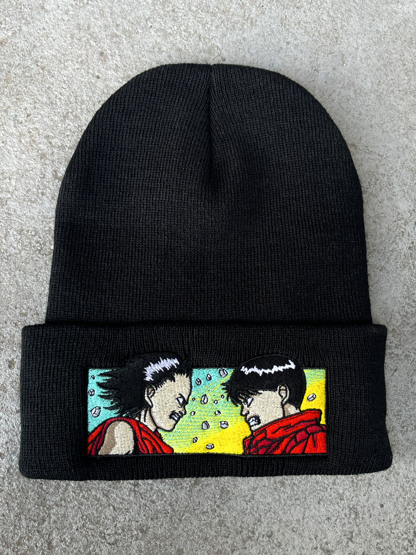 tetsuo vs. kaneda beanie - BLACK