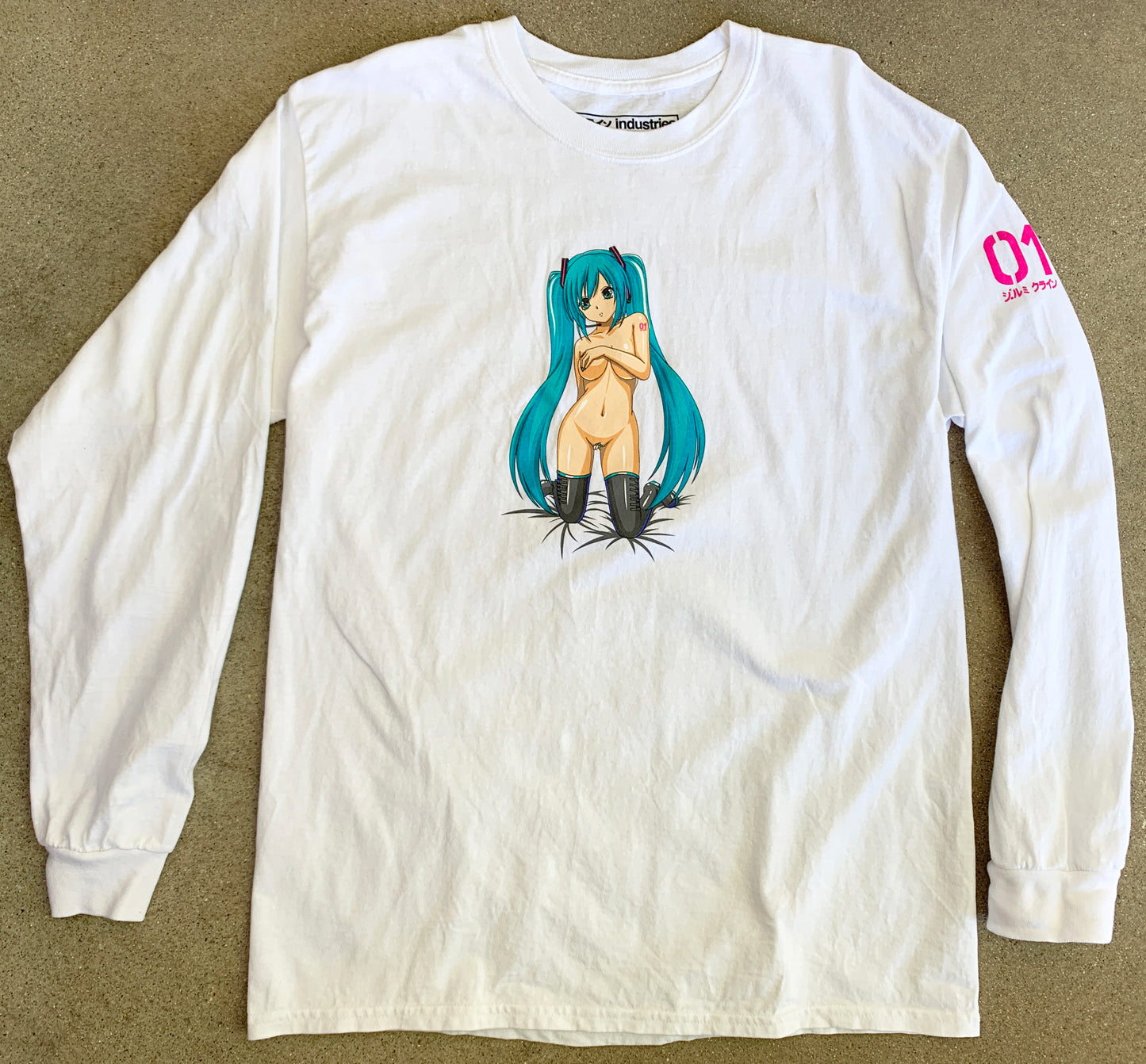 hatsune LONG SLEEVE t-shirt WHITE