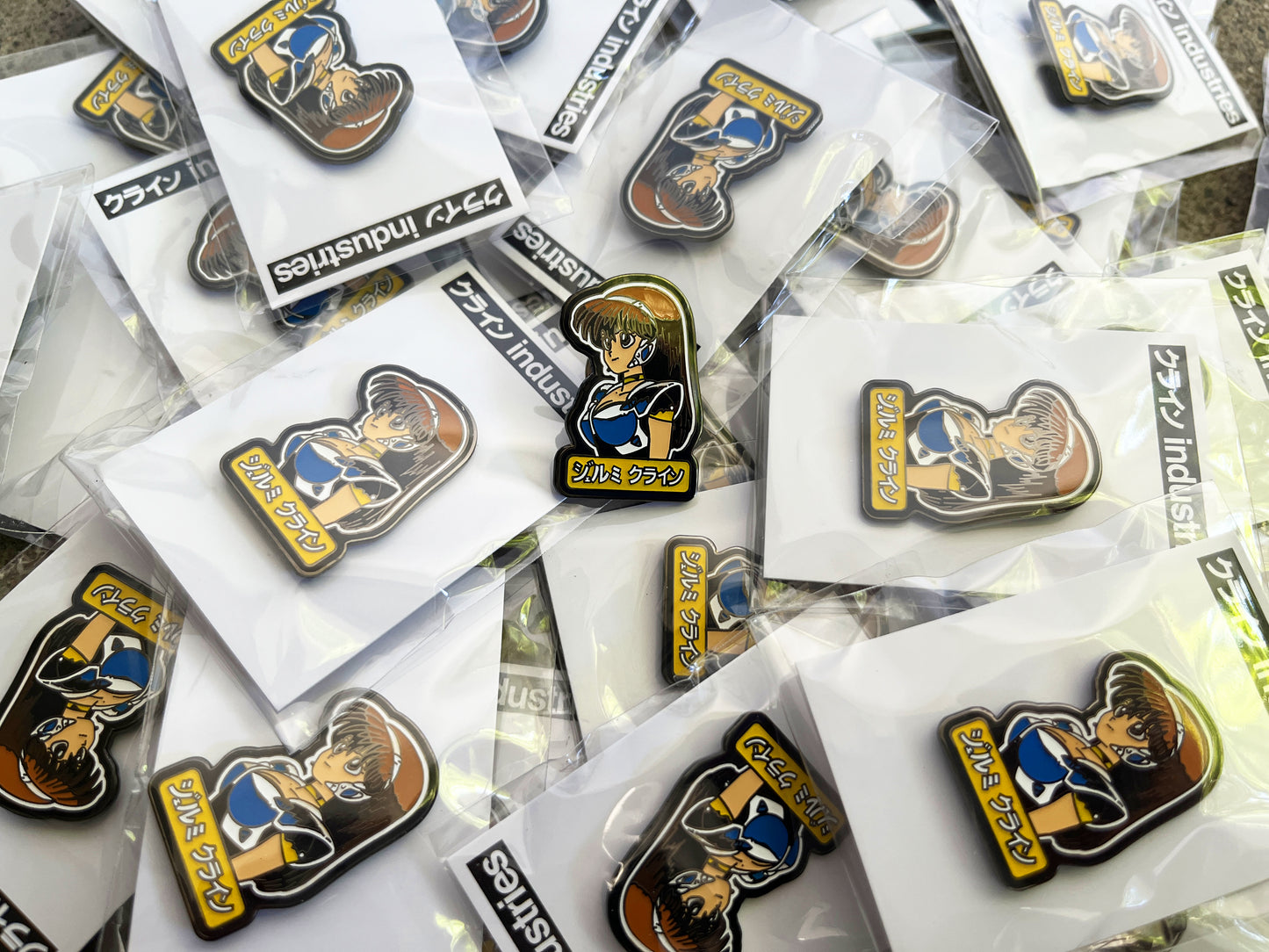 dream girl black nickel enamel pin