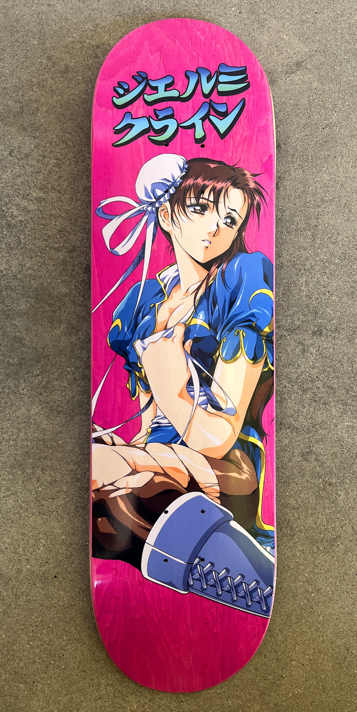 SIGNED chun li 3 pink stain 8.5 X 32