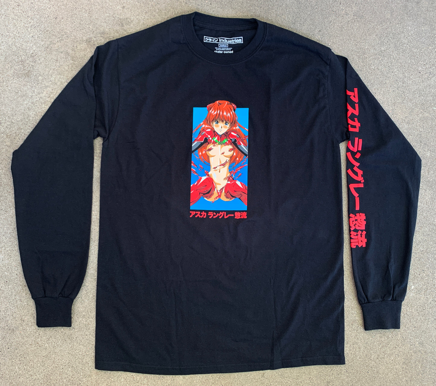 asuka LONG SLEEVE t-shirt BLACK