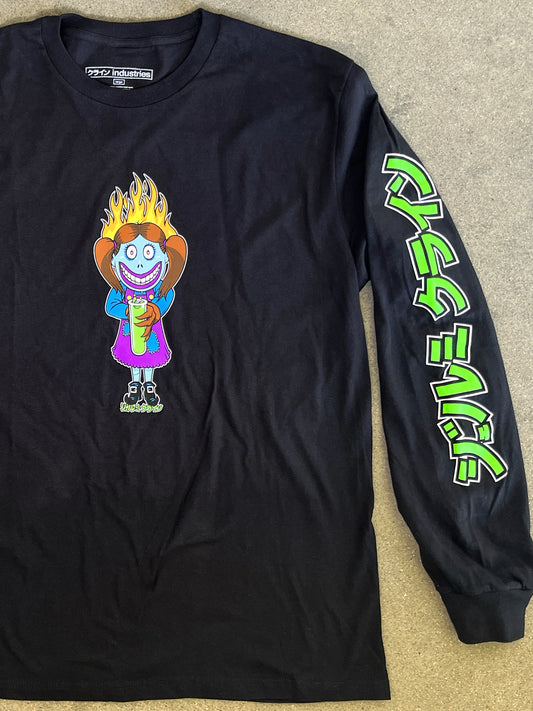 demon child LONG SLEEVE t-shirt BLACK